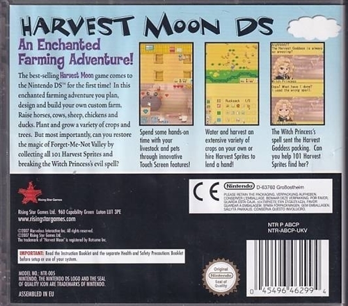 Harvest Moon - Nintendo DS (A Grade)
